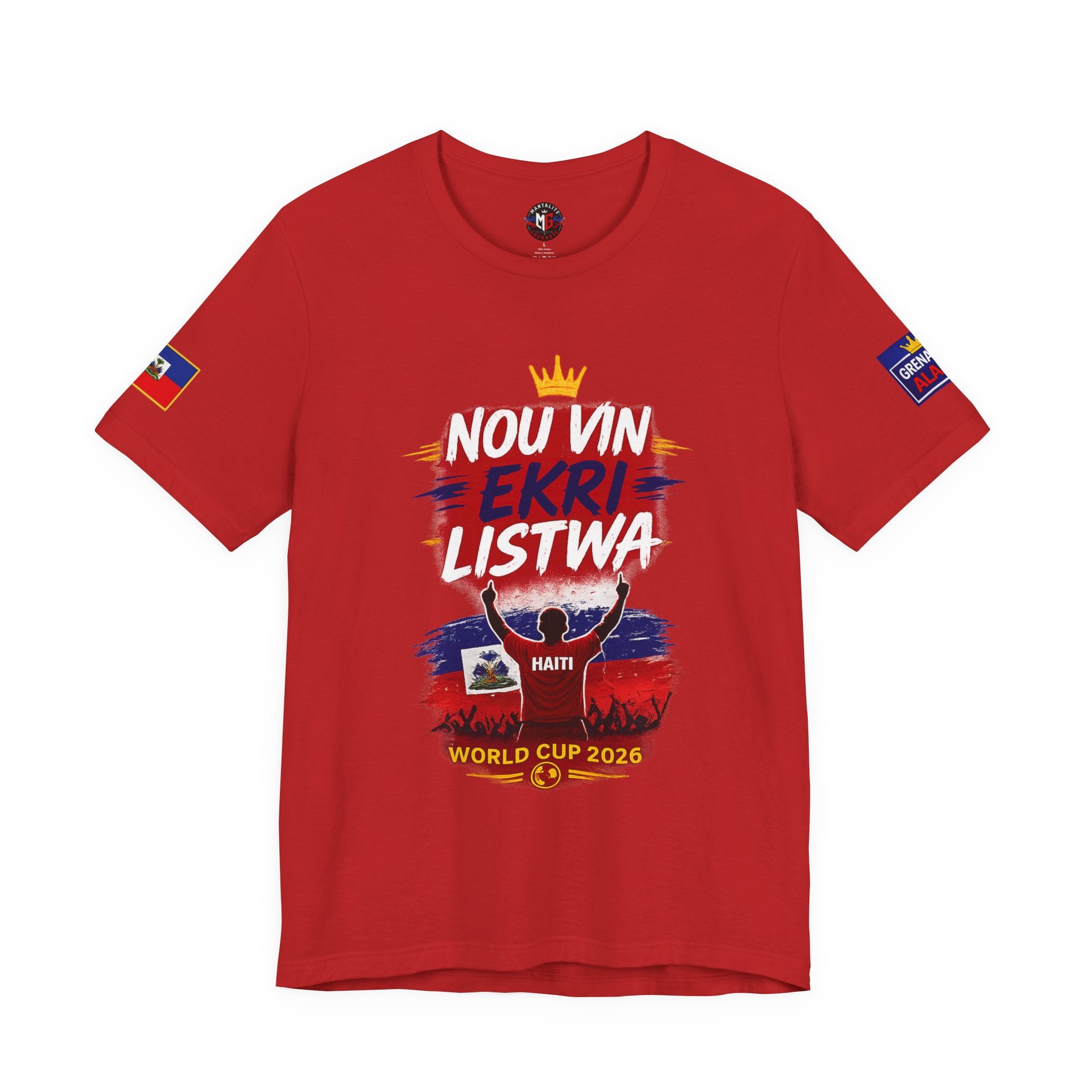Haiti 2026 World Cup T‑Shirt — "Nou Vin Ekri Listwa" Fan Tee — Limited Edition
