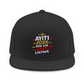 Snapback Hat — "Nou Vin Ekri Listwa" Haitian Pride Embroidered Cap — Limited Edition