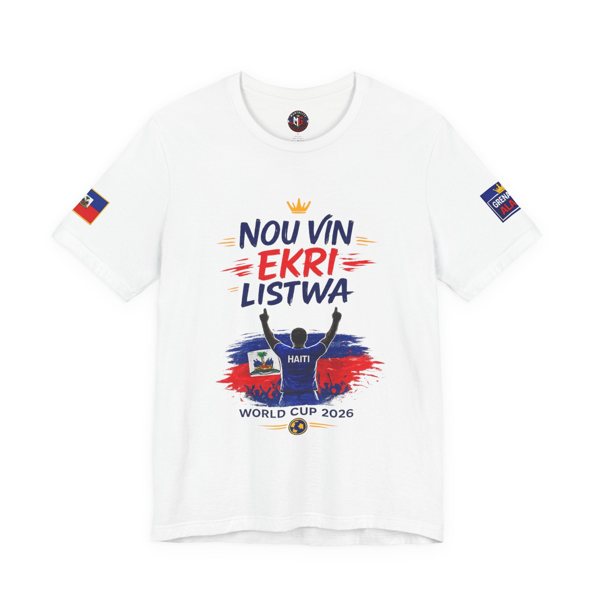 Haiti 2026 World Cup T‑Shirt — "Nou Vin Ekri Listwa" Fan Tee — Limited Edition