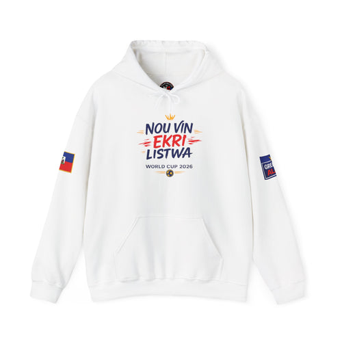 Haiti 2026 World Cup Hoodie – "Nou Vin Ekri Listwa" Sporting Pullover – Limited Edition