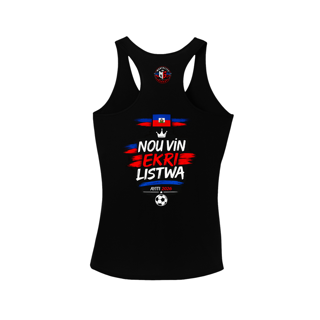 Mantalite Grenadye™ Women's Racerback Tank | “Nou Vin Ekri Listwa” – World Cup 2026 Limited Edition