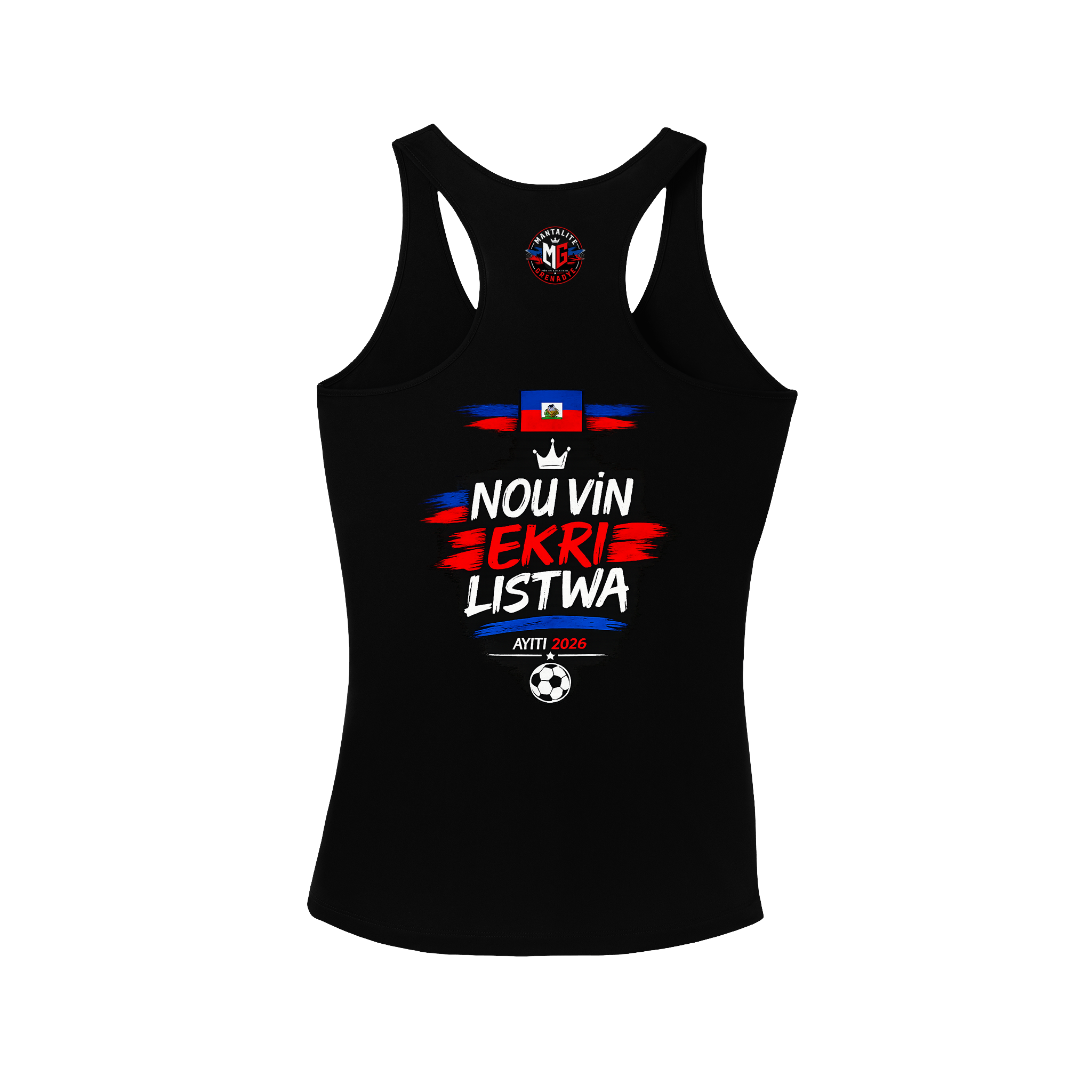 Mantalite Grenadye™ Women's Racerback Tank | “Nou Vin Ekri Listwa” – World Cup 2026 Limited Edition