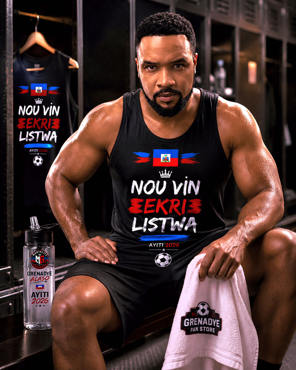 Mantalite Grenadye™ Men's Tank Top | “Nou Vin Ekri Listwa” – World Cup 2026 Limited Edition