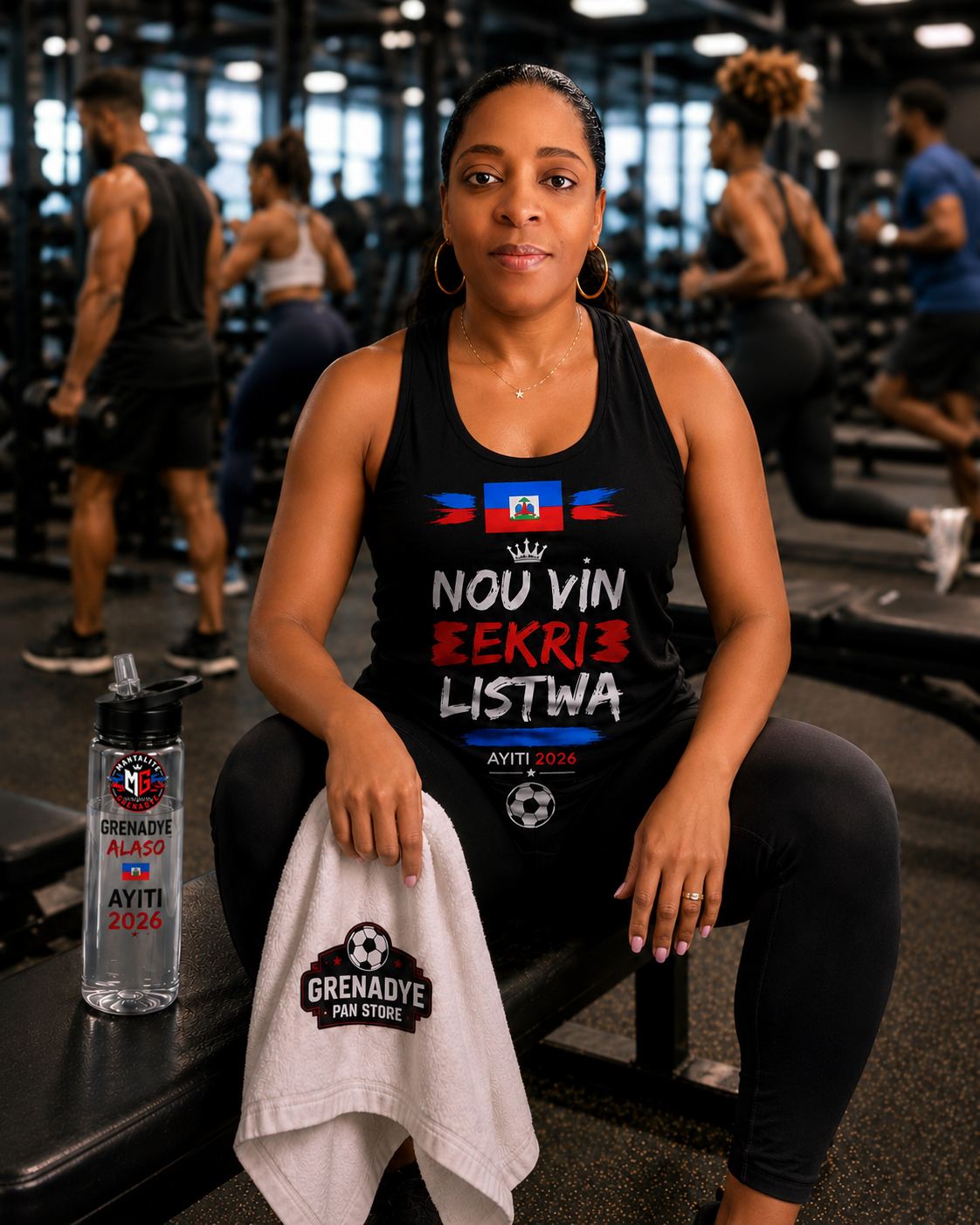 Mantalite Grenadye™ Women's Racerback Tank | “Nou Vin Ekri Listwa” – World Cup 2026 Limited Edition