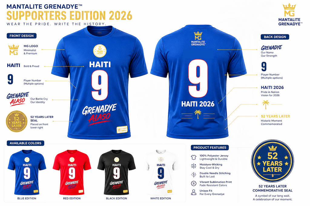 MANTALITE GRENADYE™ Supporters Edition 2026 – Grenadye Alaso Fan Jersey (Number 9)