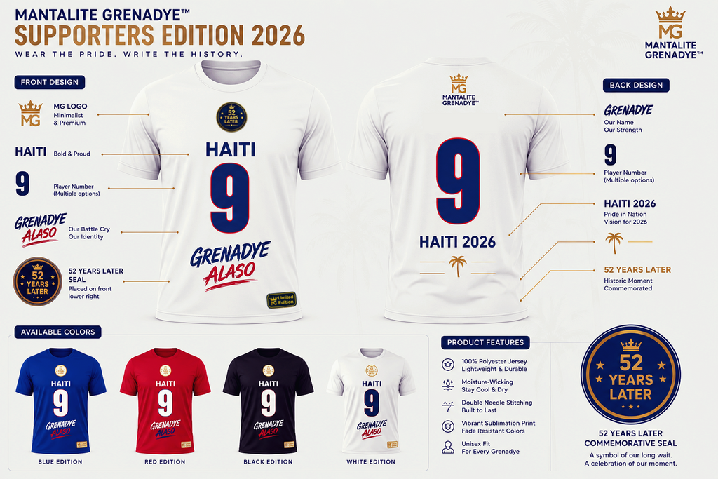 MANTALITE GRENADYE™ Supporters Edition 2026 – Grenadye Alaso Fan Jersey (Number 9)