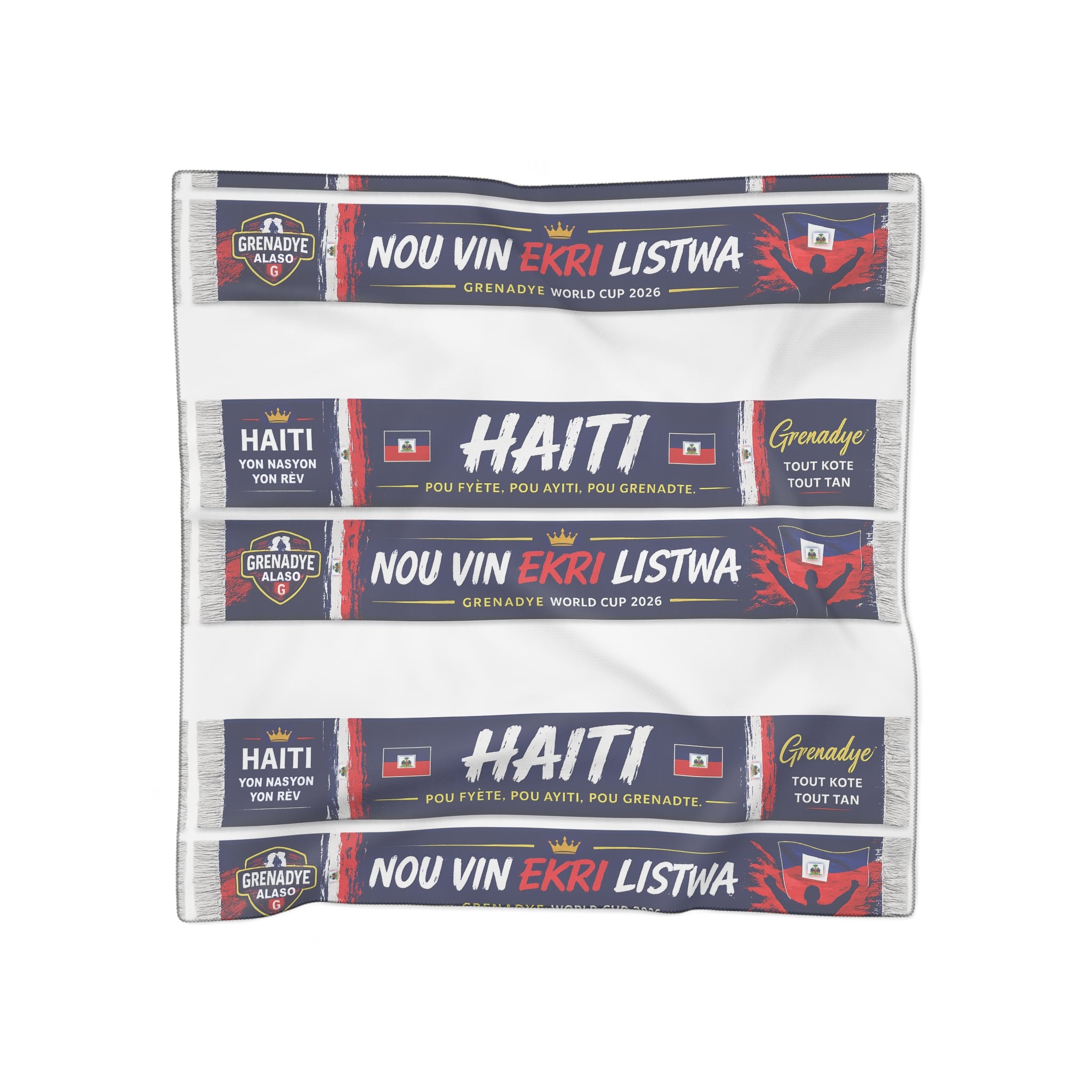 Supporter Scarf – “Nou Vin Ekri Listwa” | World Cup 2026